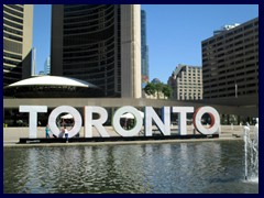 Toronto sign, Nathan Phillips Square 01 - built for the 2015 Pan American Games